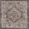 Unique Loom Outdoor Traditional Collection Area Rug - Valeria (2' 2" x 3' 1" Rectangle, Charcoal/ Natural) view 3