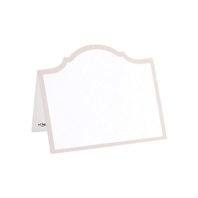 Caspari Arch Die-Cut Place Cards in Flax - 40 Count