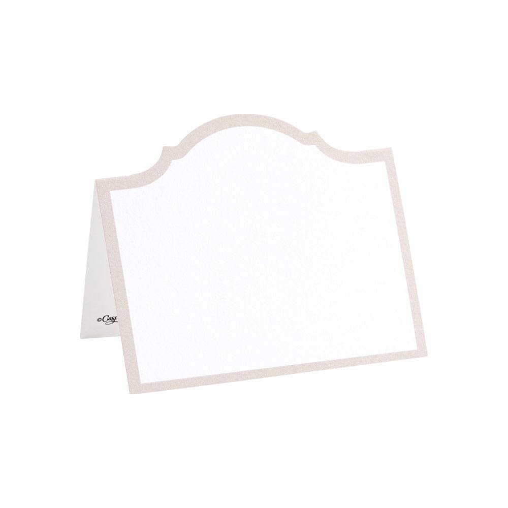 Caspari Arch Die-Cut Place Cards in Flax - 40 Count