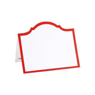 Caspari Arch Die-Cut Place Cards in Red - 40 Count