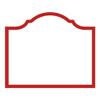 Caspari Arch Die-Cut Place Cards in Red - 40 Count view 2