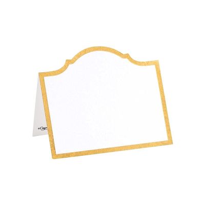 Caspari Arch Die-Cut Place Cards in Gold Foil - 40 Count