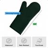 GORILLA GRIP BPA-Free Soft Silicone Oven Mitts, 14.5x8.3, Heat Resistant and Waterproof Cooking Gloves, Thick Cotton Lining, Flexible Gripping for Baking Grilling, Kitchen Potholders Set, Hunter Green view 4