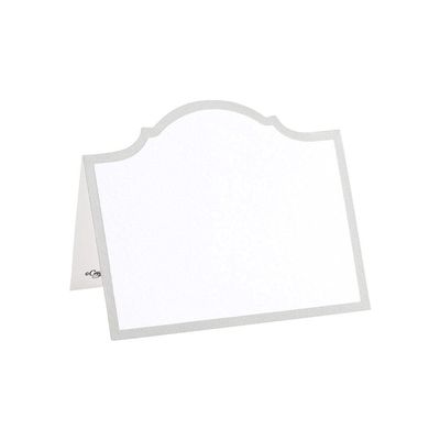 Caspari Arch Die-Cut Place Cards in Silver Foil - 40 Count