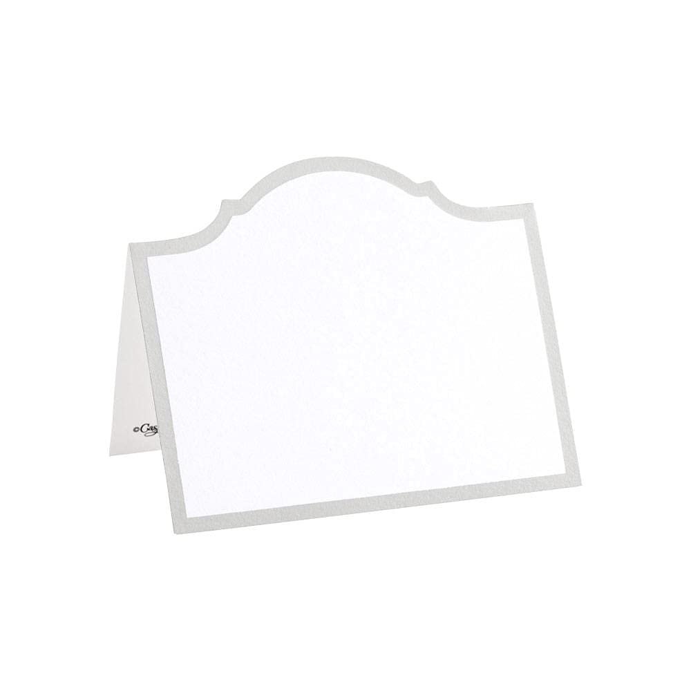 Caspari Arch Die-Cut Place Cards in Silver Foil - 40 Count
