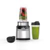 Ninja | Blender | Nutri Pro | Single Serve | For Smoothies, Salsa, Shakes and Frozen Drinks | Includes 2 Smoothie Cups & Lids | Crushes Ice, Fruit & Veggies |Silver | BN401 view 1