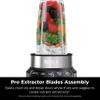 Ninja | Blender | Nutri Pro | Single Serve | For Smoothies, Salsa, Shakes and Frozen Drinks | Includes 2 Smoothie Cups & Lids | Crushes Ice, Fruit & Veggies |Silver | BN401 view 3