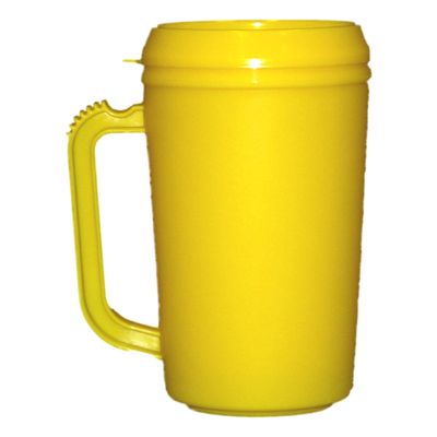 Jean's Plastics Talisman, Yellow Insulated Mug, 20 Ounce, Pack 1