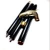 Ganga Nautical 36 to 37 inch Wooden 36 inch Folding Stick Walking Cane Brass Eagle Handle Royal Look for Men and Women view 1
