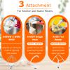 3 Pack Mixer Attachments for Kitchen Aid 4.5-5 Quart Tilt-Head Stand Mixers, Heavy-Duty Metal,Includes K45DH Dough Hook, K45B Flat Beater,K45WW Wire Whip, Dishwasher Safe Replacement Kit by TOMOON view 2