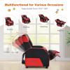 Giantex Kids Recliner, Gaming Recliner Chair with Footrest, Headrest & Lumbar Support, Ergonomic Leather Lounge Chair Toddler Furniture, Adjustable Racing Style Recliner Sofa for Boys Girls, Red view 4