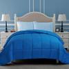 100% Cotton Comforter for All Season 500 GSM Best,Softest,Winter Warm Comforter Ultra Soft Quilted Only with Corner Tabs, Box Stitched,Machine Washable (Blue,Oversized Queen Size) view 1