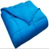 100% Cotton Comforter for All Season 500 GSM Best,Softest,Winter Warm Comforter Ultra Soft Quilted Only with Corner Tabs, Box Stitched,Machine Washable (Blue,Oversized Queen Size) view 2