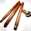Ganga Nautical Handmade Wooden Folding Walking Stick - 36 INCHES with Round Brass Handle view 2