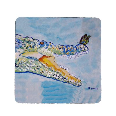 Betsy Drake Croc & Butterfly Coaster Set of 4
