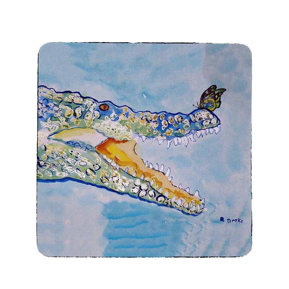 Betsy Drake Croc & Butterfly Coaster Set of 4