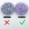 INSPIRELLE 1100 Pieces Gradient Undrilled ABS Art Faux Pearls for Vase Fillers, 8mm Blue-Purle No Hole Makeup Beads Mermaid Imitation Round Pearl Beads for Table Scatter Home Wedding Decoration view 4