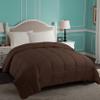 100% Cotton Comforter for All Season 500 GSM Best,Softest,Winter Warm Comforter Ultra Soft Quilted Only with Corner Tabs, Box Stitched,Machine Washable (Chocolate,Queen/Full Size) view 3