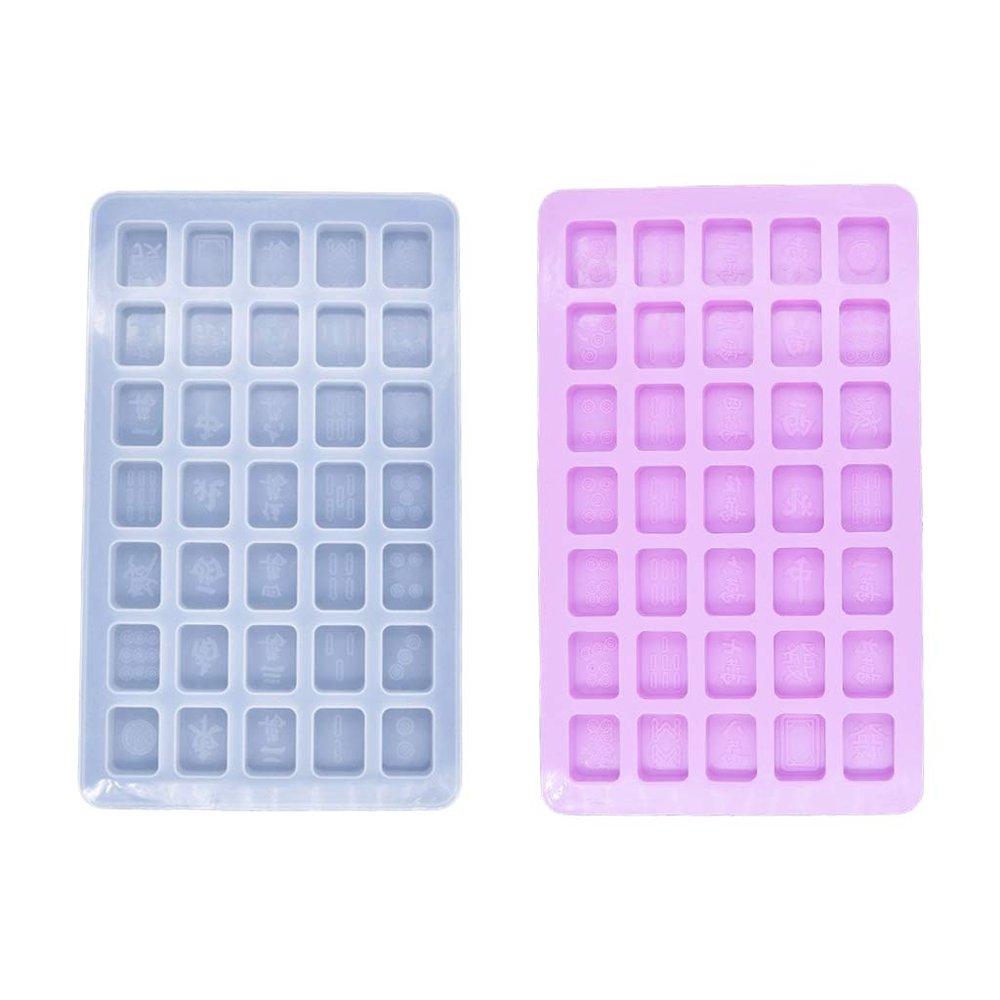 UNTERING DIY Silicone Small Mahjong Mold Crystal Drop Gel High Mirror Idea Handmade Mold
