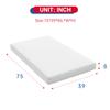 BestMassage | 8 Inch Twin Mattress | Gel Memory Foam | Medium Firm Feel | White | Bed in a Box, CertiPUR-US Certified | Pressure Relief, Cooling Ventilated Foam | Breathable Knit Cover view 2