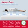 BestMassage | 8 Inch Twin Mattress | Gel Memory Foam | Medium Firm Feel | White | Bed in a Box, CertiPUR-US Certified | Pressure Relief, Cooling Ventilated Foam | Breathable Knit Cover view 4