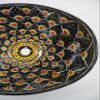 18" TALAVERA SINK oval vessel mexican bathroom handmade ceramic folk art view 4