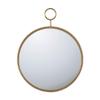 A & B Home 28.25" Gold Modern Style Framed Round Wall Mounted Mirror Decor view 1