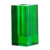 A & B Home 7.75" Green Vintage Inspired Rectangular Glass Vase view 3