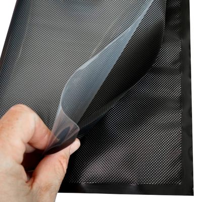 SEZONS - Diamond Bags - Vacuum Sealing bags 5mil - 50 bags (11x24, Black/Clear)