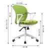 High Back Ergonomic Task Chair, Home Office Executive Swivel Chair, Breathable Mesh Multifunction Chair for Meeting Room, Study Room view 3