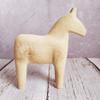Beige Wooden Animal Ornaments - DIY Unfinished Wood Crafts for Home Decoration Handcrafted Animal Figure Pair for Creative and Desktop Decor view 2