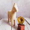 Beige Wooden Animal Ornaments - DIY Unfinished Wood Crafts for Home Decoration Handcrafted Animal Figure Pair for Creative and Desktop Decor view 4