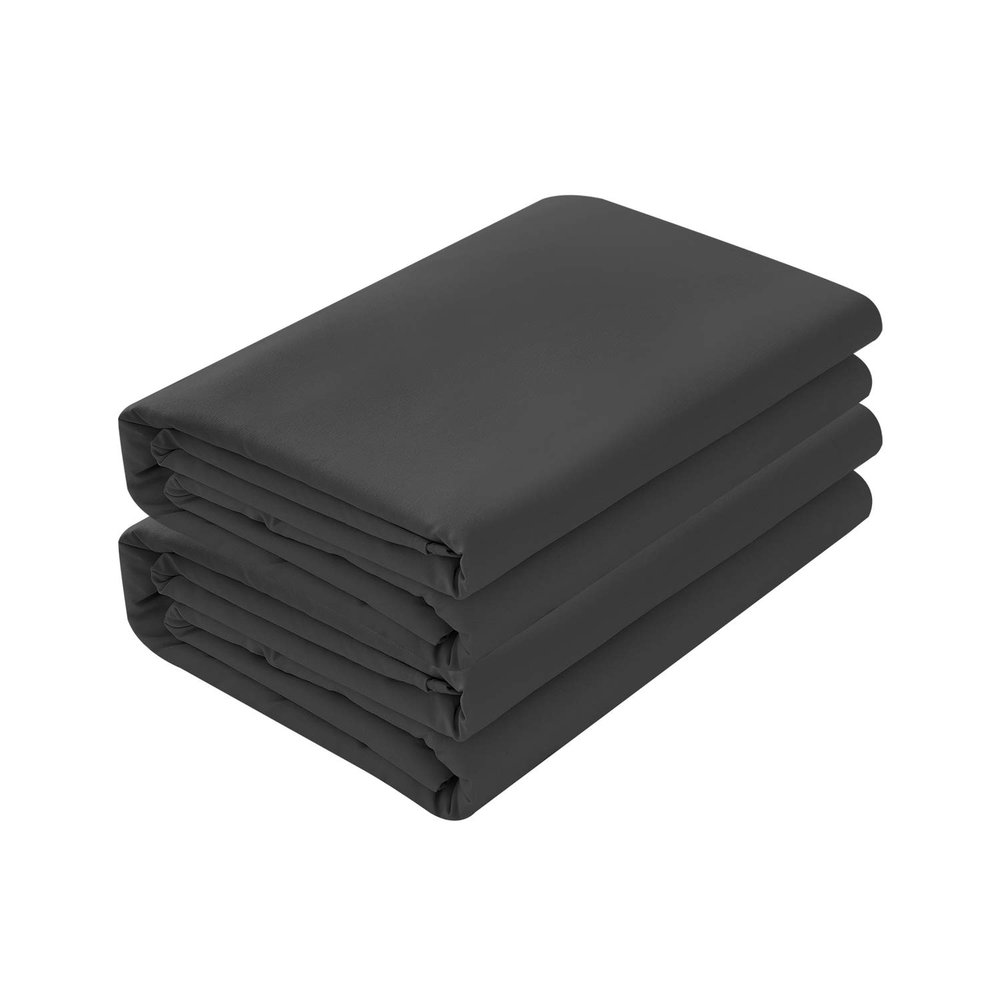 100% Cotton 5Pcs Split Cal-King Bed Sheets Set 800 Thread Count Luxurious Quality Adjustable Bed Sheet Set Sateen Weave Fits Mattress Upto 16''Deep Pocket Split Cal-King/Black Bedding Set