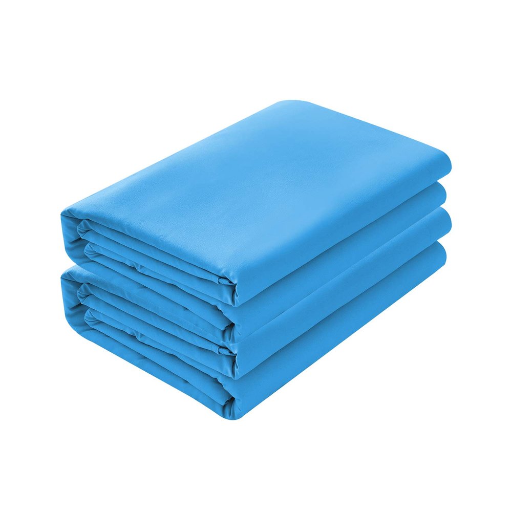 100% Cotton 5Pcs Split Cal-King Bed Sheets Set 800 TC Adjustable Bed Sheet Set Sateen Weave Fits Mattress Upto 16''Deep Pocket Split Cal-King/Blue Bedding Set