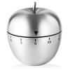 UD Apple Kitchen Timer Cute Manual, Stainless Steel Metal Mechanical Visual Countdown Cooking Timer with Loud Alarm for Kitchen Cooking Baking Sports Kids (Apple), A003 view 1