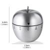 UD Apple Kitchen Timer Cute Manual, Stainless Steel Metal Mechanical Visual Countdown Cooking Timer with Loud Alarm for Kitchen Cooking Baking Sports Kids (Apple), A003 view 2
