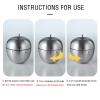 UD Apple Kitchen Timer Cute Manual, Stainless Steel Metal Mechanical Visual Countdown Cooking Timer with Loud Alarm for Kitchen Cooking Baking Sports Kids (Apple), A003 view 4