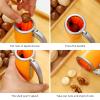 Nut Crackers Walnut Cracker,Pecan Crackers and Picks.Easy Cracking Nuts,Pecan,Hazelnuts, Almonds, Walnut, Brazil Nuts,Etc. Yellow view 2