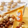 Nut Crackers Walnut Cracker,Pecan Crackers and Picks.Easy Cracking Nuts,Pecan,Hazelnuts, Almonds, Walnut, Brazil Nuts,Etc. Yellow view 4