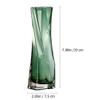ABOOFAN Modern Glass Vase Crystal Clear Flower Vase Decorative Centerpiece Vase Desktop Decoration for Home Office Wedding view 3