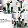 ABOOFAN Modern Glass Vase Crystal Clear Flower Vase Decorative Centerpiece Vase Desktop Decoration for Home Office Wedding view 4