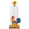 Collections Etc Tabletop Roosters & Sunflowers Standard Paper Towel Holder view 1