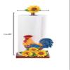 Collections Etc Tabletop Roosters & Sunflowers Standard Paper Towel Holder view 3