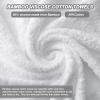 Aibaser Bath Towels, 27x54inch - Natural, Ultra Absorbent Towels for Bathroom, Travel, Gym, Shower and Spa (6 Piece Set) (White) view 3
