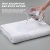 Aibaser Bath Towels, 27x54inch - Natural, Ultra Absorbent Towels for Bathroom, Travel, Gym, Shower and Spa (6 Piece Set) (White) view 4