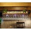 CGF- Mounted Wine Racks Hanging Wine Rack, Cup Rack Wine Glass Rack Height Adjustment, Glassware Rack Rack Bar Wrought Iron Restaurant Kitchen Ceiling Storage Rack Adjustable Height 30cm~60cm view 3
