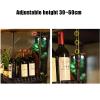 CGF- Mounted Wine Racks Hanging Wine Rack, Cup Rack Wine Glass Rack Height Adjustment, Glassware Rack Rack Bar Wrought Iron Restaurant Kitchen Ceiling Storage Rack Adjustable Height 30cm~60cm view 4
