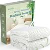 California King Mattress Protector Waterproof Mattress Pad Washable Bamboo Rayon Mattress Cover Breathable Noiseless Bed Protector 5" - 21'' Elastic Fitted Deep Pocket view 1