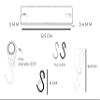 Brute Strength - Multifunctional Leather S-Hooks - Natural - 12 Pieces - S Shaped Hooks - Coat Hook - Leather Hooks - Leather s Hooks - Black s Hooks - Kitchen Hooks view 4