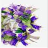 20x20x6 "Welcome Spring" Wreath with 3 DESIGNER ROSE FABRIC EASTER EGGS, Flowers & Ribbon for Front Door Outside or Inside Decorations, Very Full Large Spring Wreath view 3